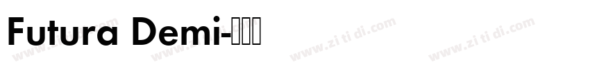 Futura Demi字体转换
